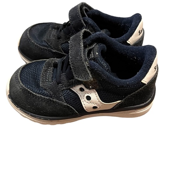 Saucony Kids' Hook And Loop Sneaker Blue Size 5.5XW Boys' Shoe - Picture 4 of 5